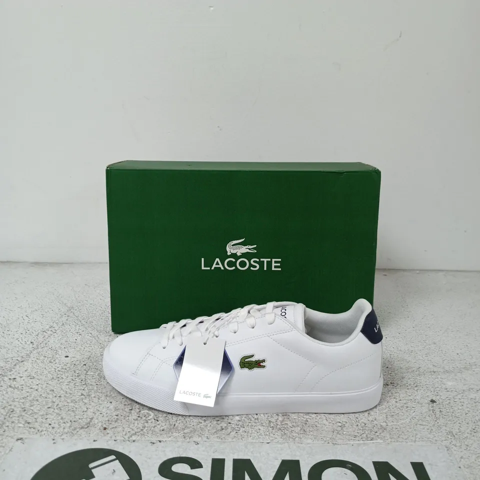 LACOSTE LEROND SET TRAINERS - WHITE SIZE UK10