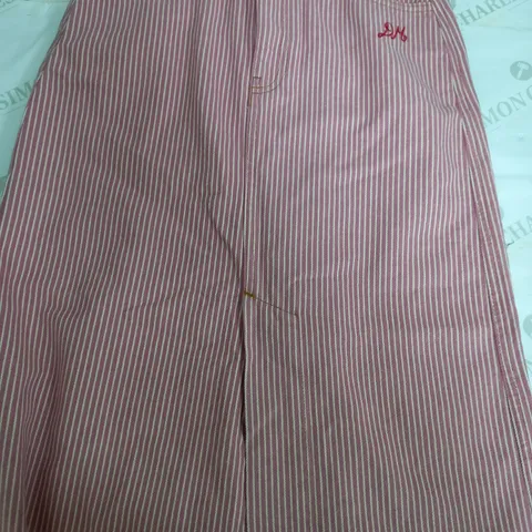 DAMSON MADDER PINK & WHITE STRIPPED SKIRT - SIZE 10