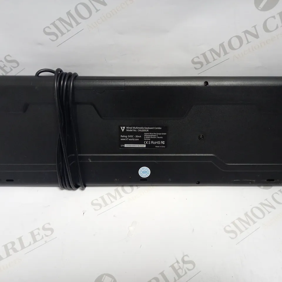 WIRED MULTIMEDIA KEYBOARD MODEL-CKU200UK