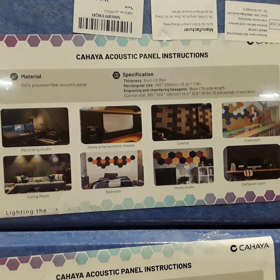 CAHAYA ACOUSTIC PANEL INSTRUCTIONS X2