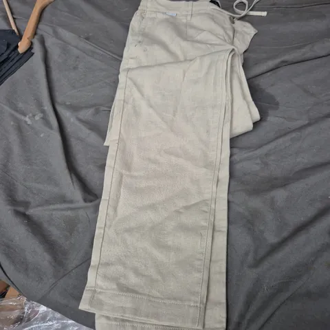 Men's Linen Longs Trousers – Beige, W34 L32 (The Linen Longs)