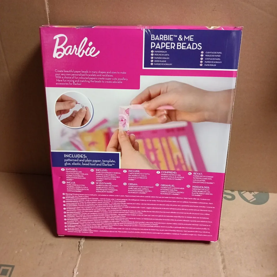 BARBIE & ME PAPER BEADS CRAFT KIT WITH BARBIE DOLL – BOXED