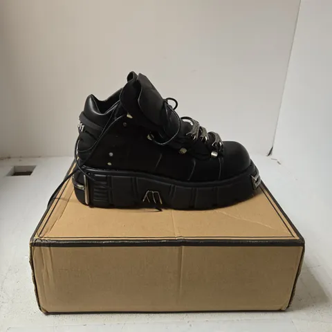 AYUSTONG BLACK COMBAT BOOTS - 10