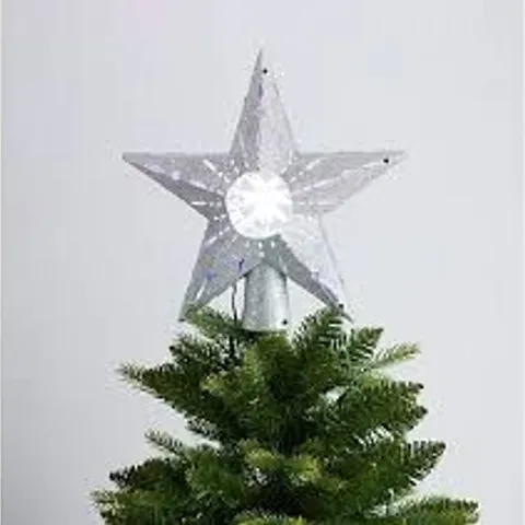 SANTA EXPRESS STAR ROTATING TREE TOPPER