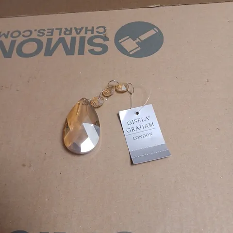 APPROXIMATELY 10 X GISELA GRAHAM LONDON TEARDROP DECORATION UNBOXED