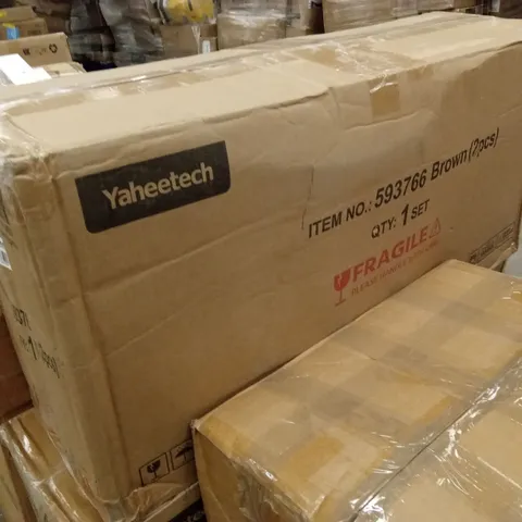 BOXED CHAIR BROWN COLOUR 2 PCS (2 BOXES)