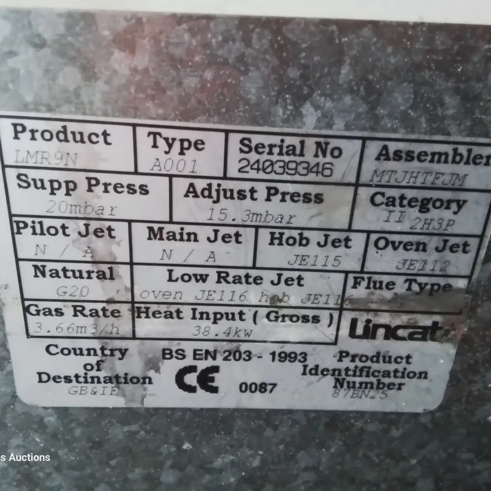 LINCAT 6 BURNER GAS RANGE Model LMR9N
