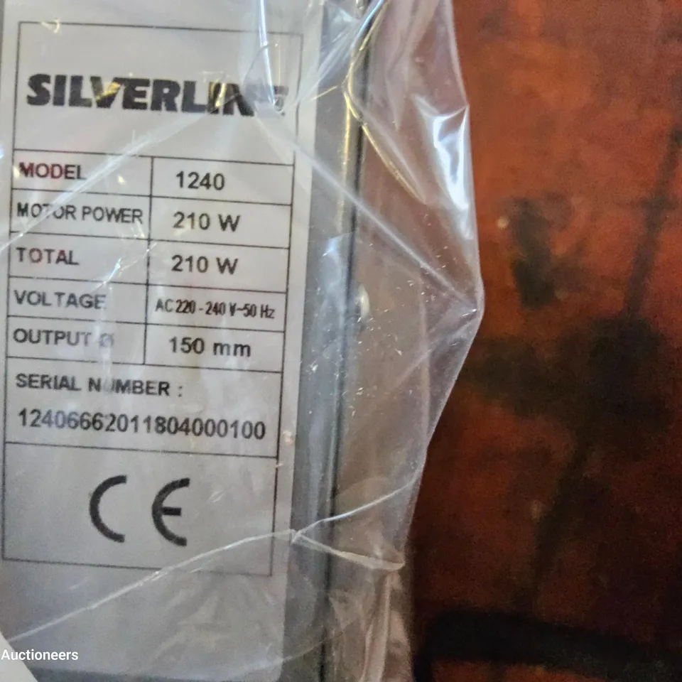 BOXED SILVERLINE CHIMNEY HOOD EXTRACTOR MOTOR Model 1240