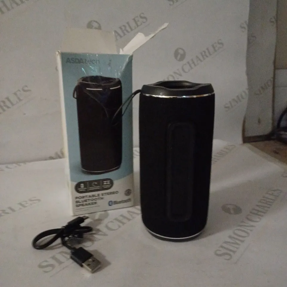 ASDA TECH PORTABLE STEREO BLUETOOTH SPEAKER