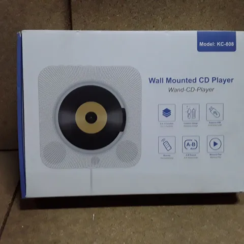 BOXED WALL MOUNTED CD PLAYER 