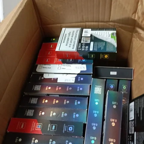 BOX OF APPROXIMATELY 28 OXVA ECIGS  
