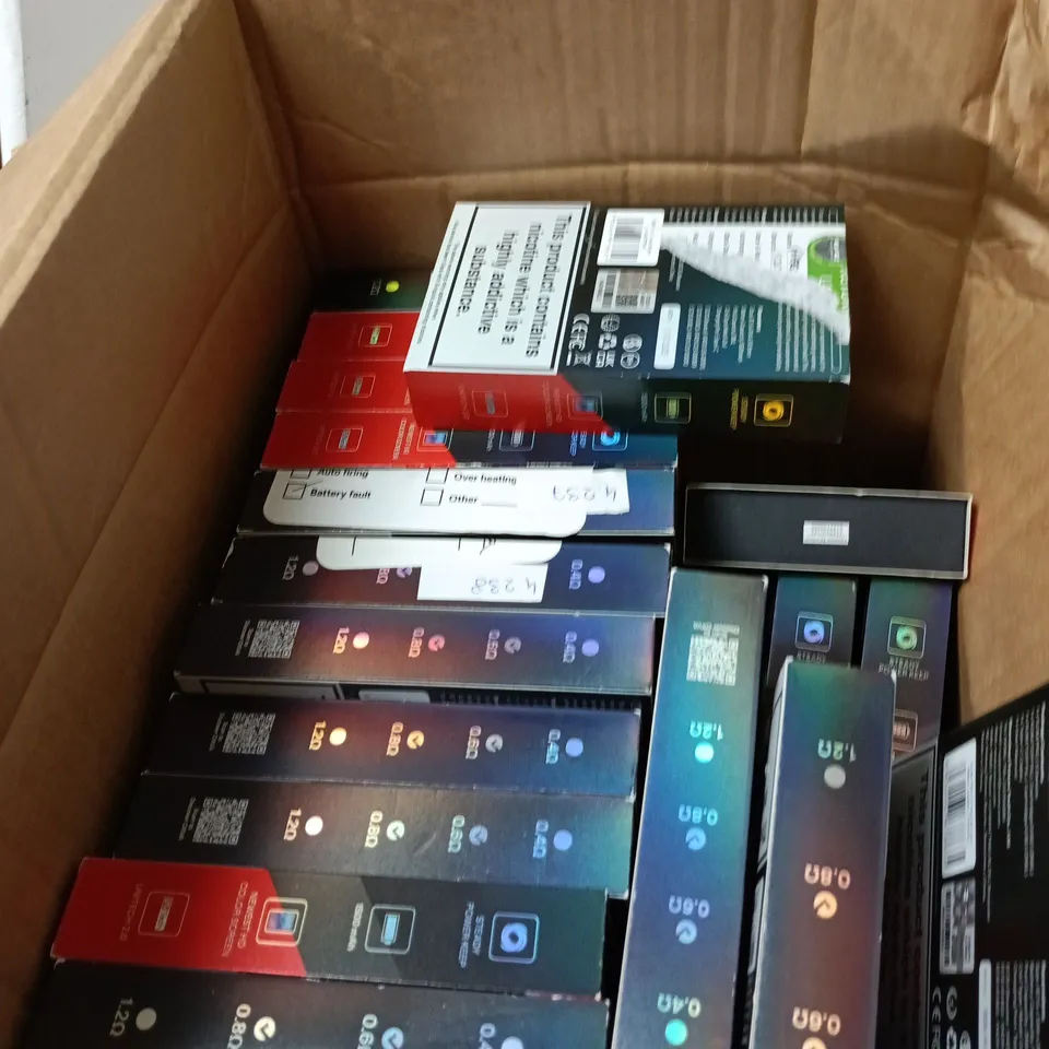 BOX OF APPROXIMATELY 28 OXVA ECIGS