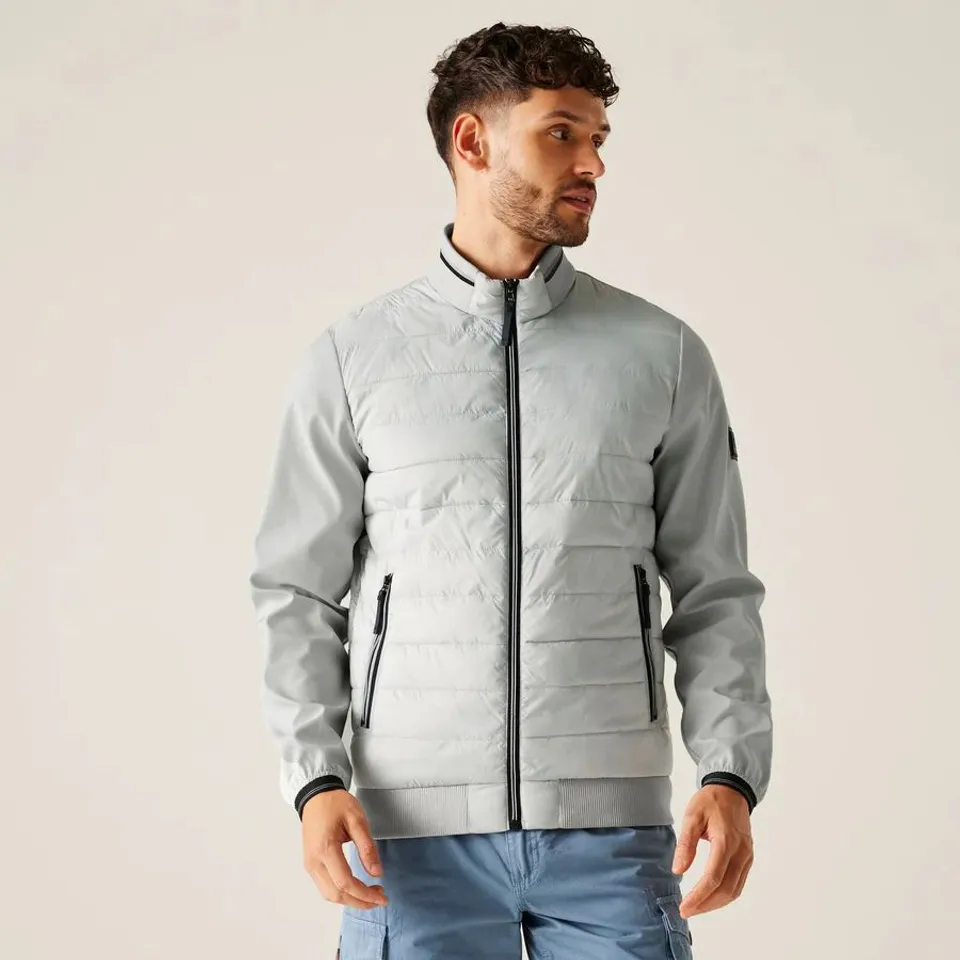 BRAND NEW REGATTA MENS BRENNON HYBRID PADDED JACKET ICEBERG LARGE