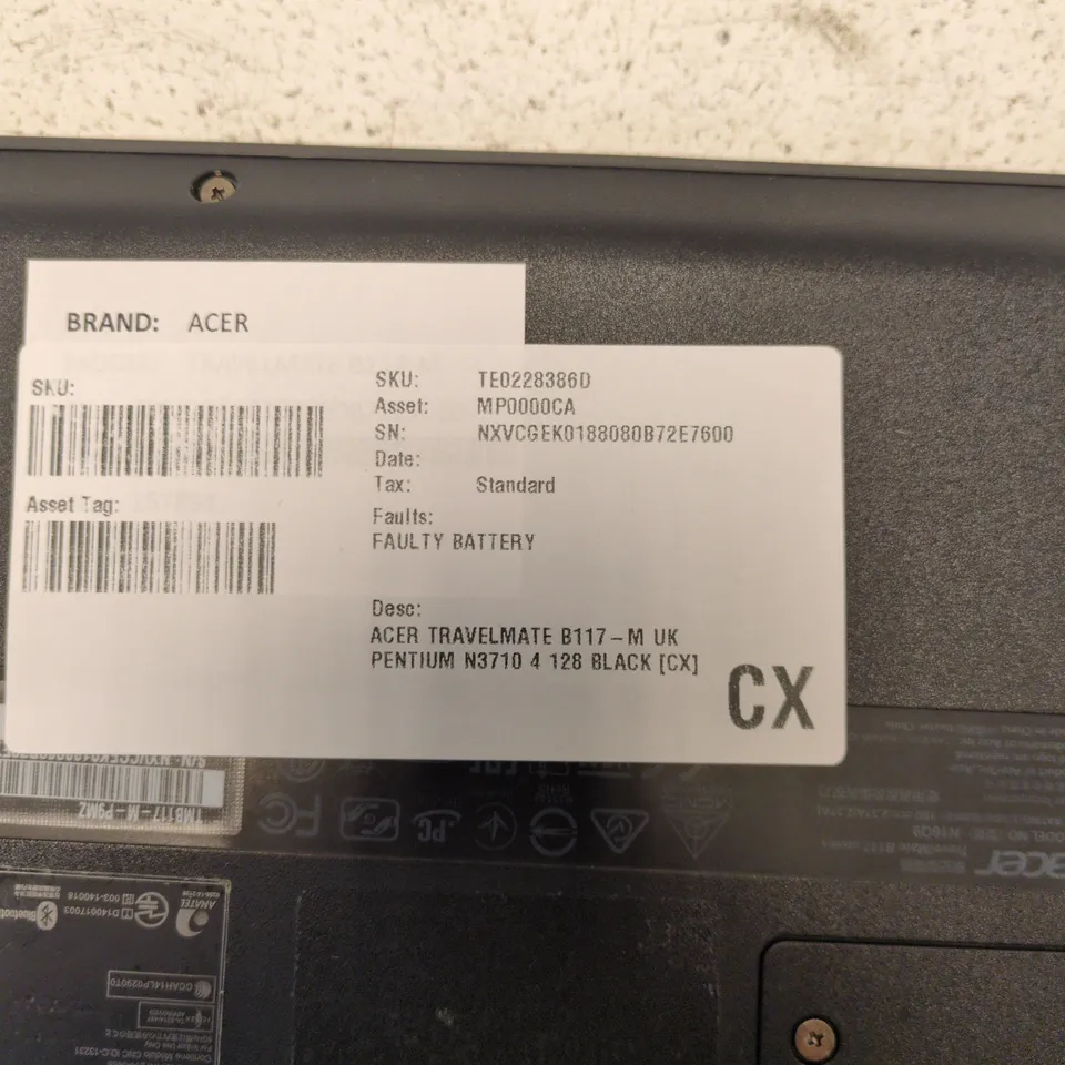 ACER TRAVELMATE B117-M UK LAPTOP