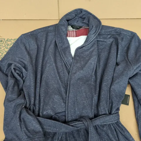 TED BAKER DRESSING GOWN NAVY SIZE LARGE