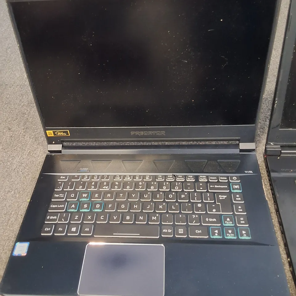 LOT OF 4 ASSORTED LAPTOPS TO INCLUDE ACER PREDATOR I-7, STEELSERIES I-7 AND MSI MS-17C1