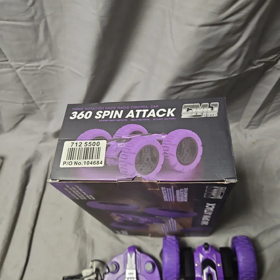 360 SPIN ATTACK RC CAR – PURPLE, REMOTE CONTROL 