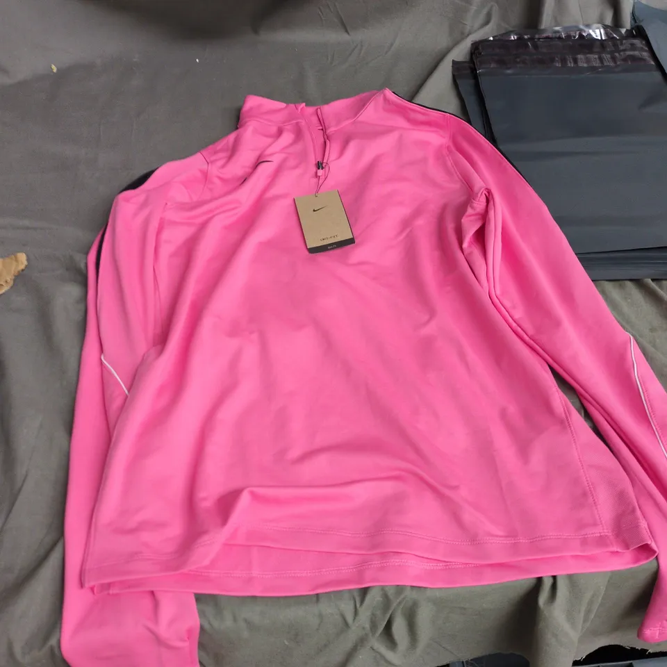 NIKE STRIKE 1/4 ZIP TOP – PINK/BLACK, MEN'S, SIZE M
