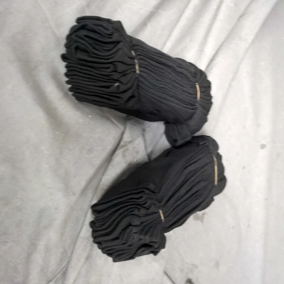 BLACK SOCKS – TWO BUNDLES, RIBBED KNIT