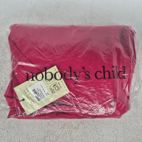 BAGGED NOBODY'S CHILD PALMA MINI DRESS IN PINK SIZE UK 8