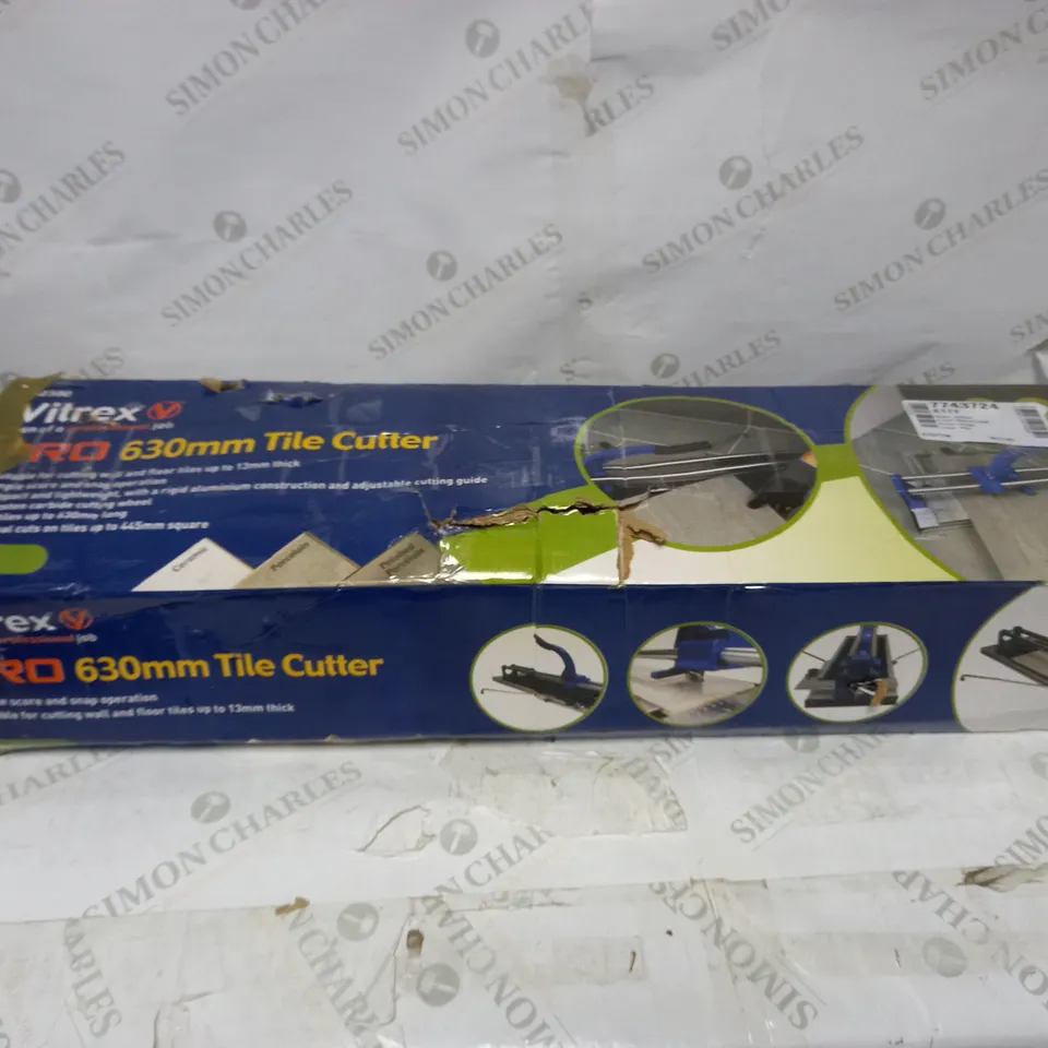 VITREX 102380 630 MM PRO FLAT BED MANUAL TILE CUTTER