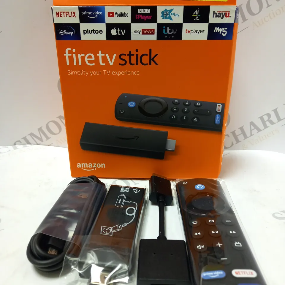 BOXED AMAZON FIRE TV STICK WITH ALEXA VOICE REMOTE