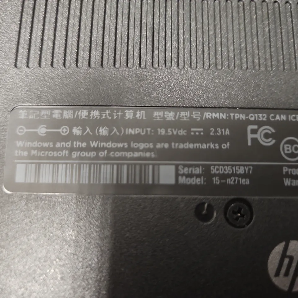 HP PAVILION 15-N271CA LAPTOP – PURPLE