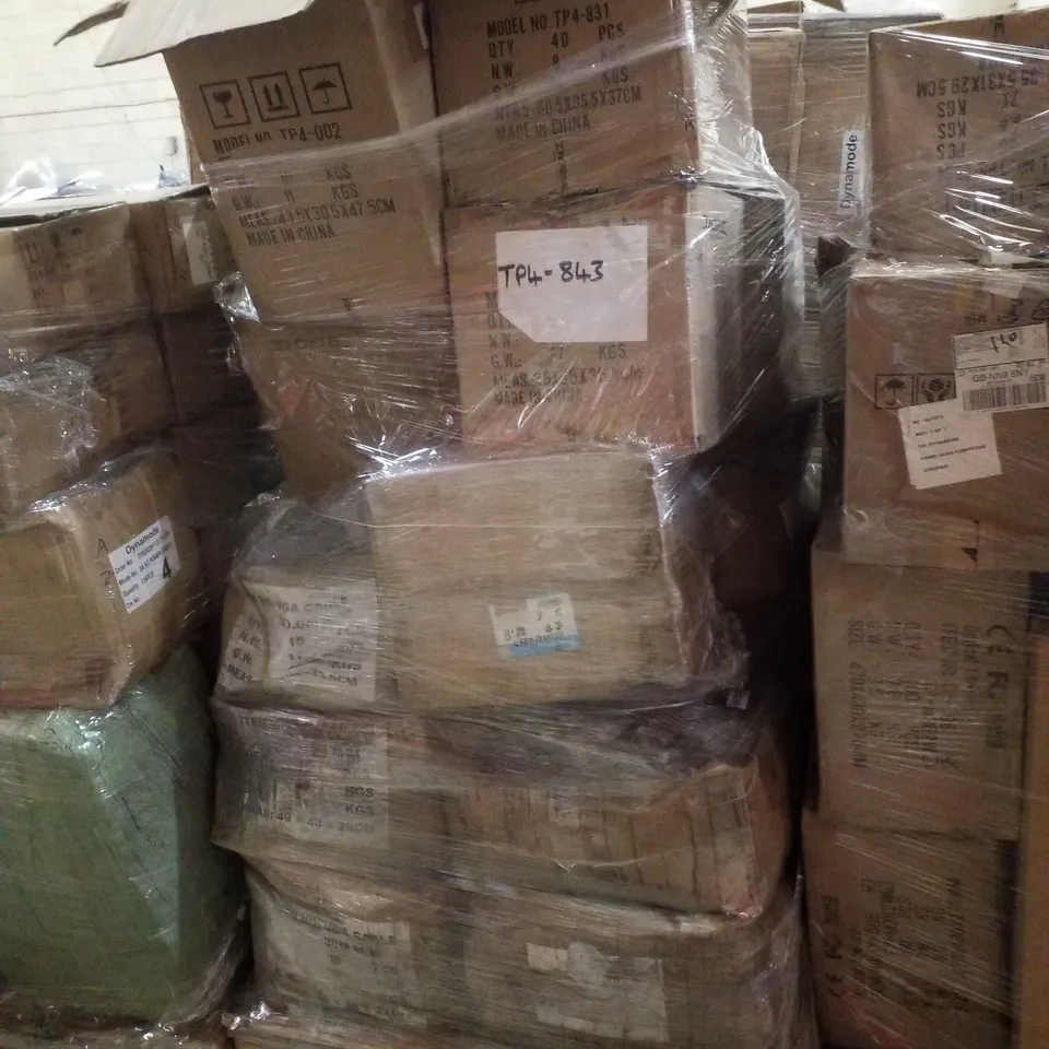 PALLET CONTAINING ASSORTED PRODUCTS INCLUDING KEYBOARD FOR P4 CONTROLLERS, P-4 PRO COOLING FAN & VGA CABLES