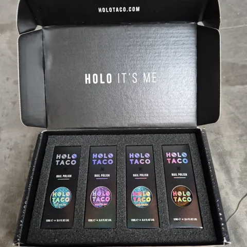 HOLO TACO 4 PIECE NAIL POLISH SET ASSORTED SHADES