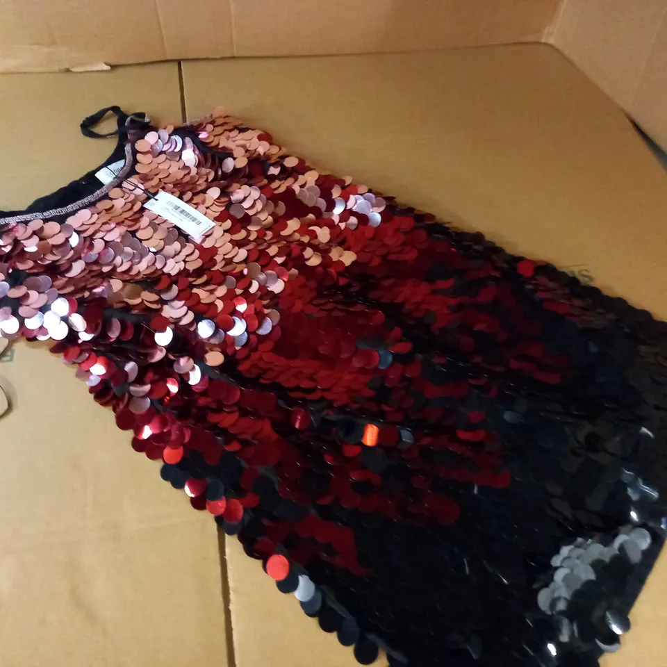 COAST PREMIUM OMBRE SEQUIN MINI DRESS IN PINK - 10