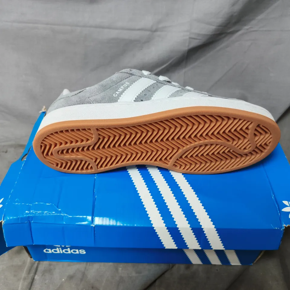 ADIDAS CAMPUS TRAINERS – GREY SUEDE UK SIZE 3.5