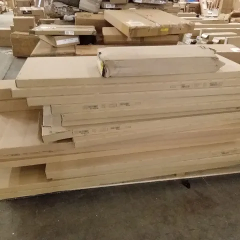 PALLET OF ASSORTED INCOMPLETE DESIGNER BED PARTS AND PIECES