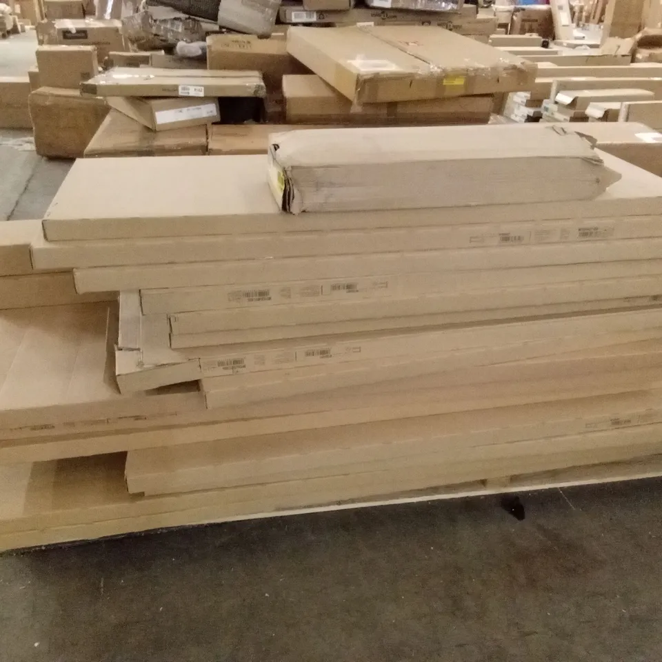 PALLET OF ASSORTED INCOMPLETE DESIGNER BED PARTS AND PIECES
