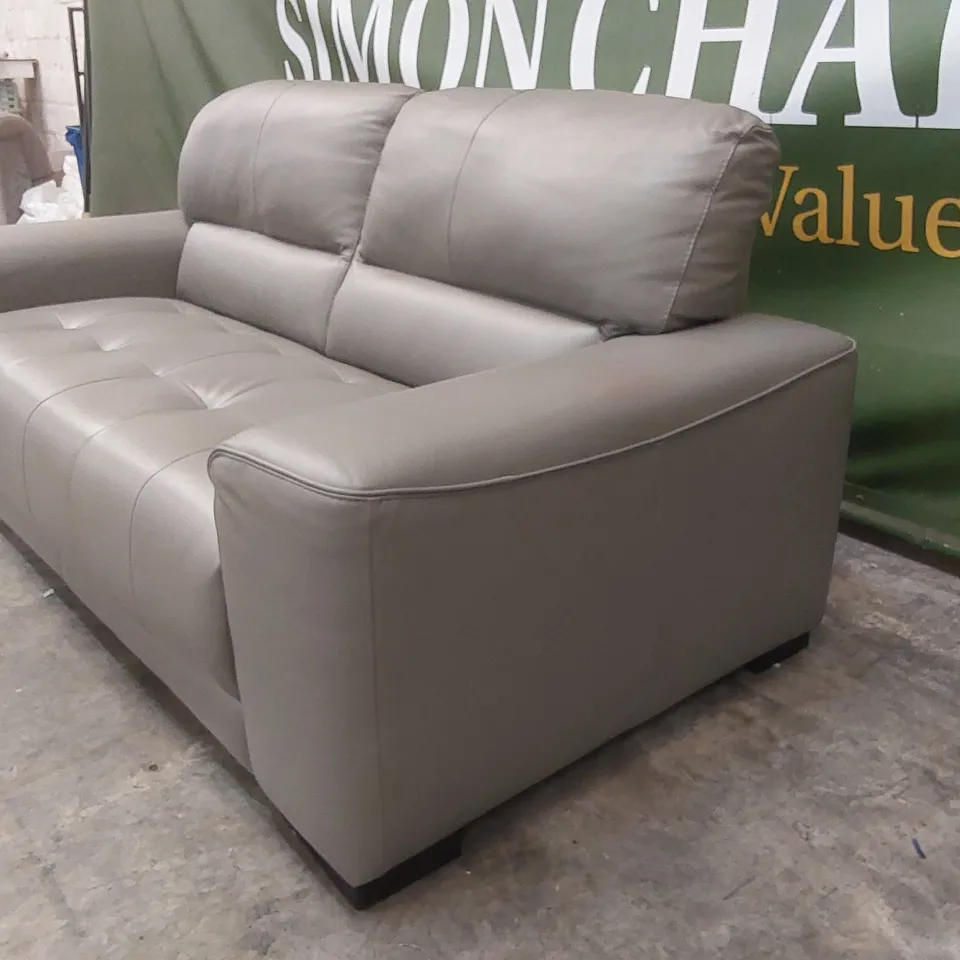 QUALITY DESIGNER ITALIAN MADE MARCOS 3 SEATER SOFA - GREY