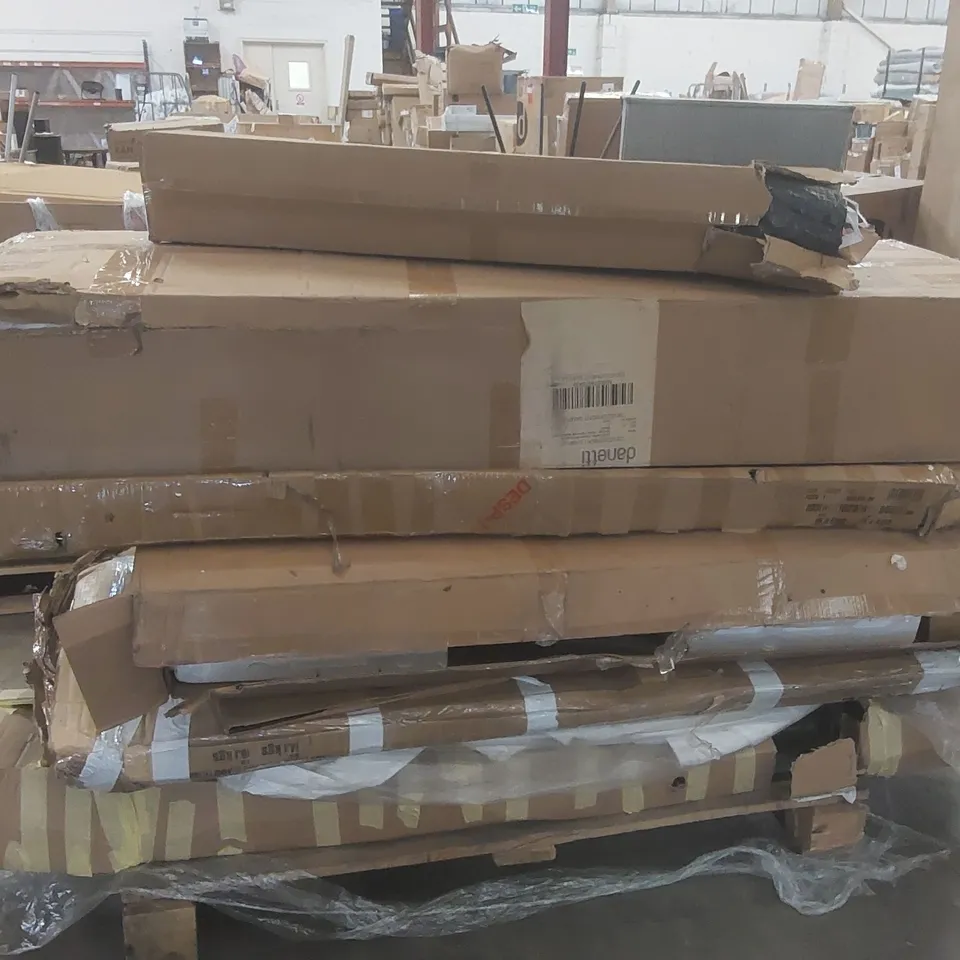 PALLET CONTAINING A LARGE QUANTITY OF ASSORTED FURNITURE PARTS ECT