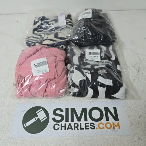 APPROXIMATELY 27 ASSORTED CLOTHING ITEMS IN VARIOUS SIZES, STYLES & SIZES TO INCLUDE BLACK TROUSERS, BLACK BEADED SHIFT DRESS, ANIMAL PRINT TOP, ETC - COLLECTION ONLY 