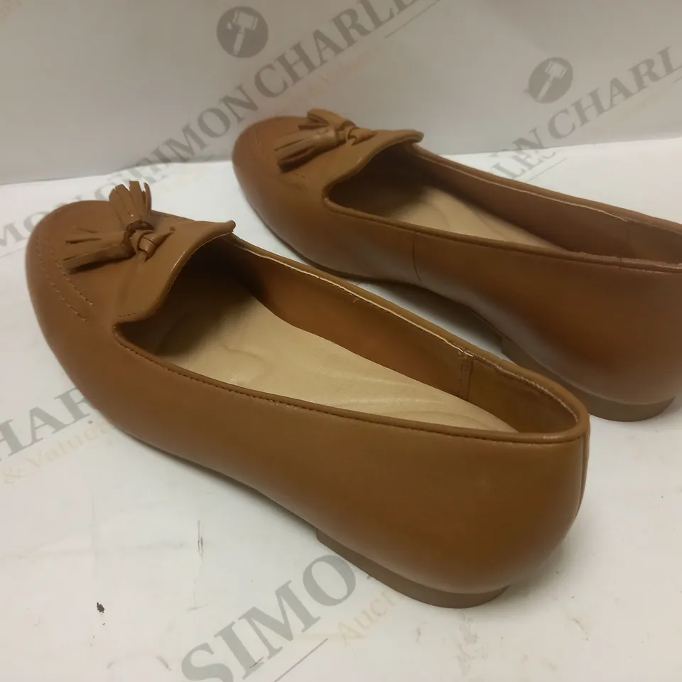 BROWN LOFER SHOE WITH BOW 