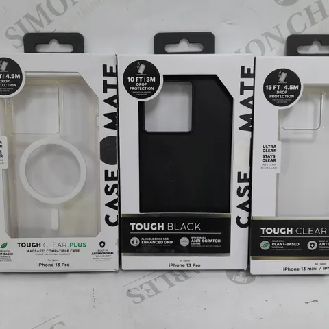 BOX OF APPROX 100 CASE MATE PHONE CASES TO INCLUDE - IPHONE 13 MINI/IPHONE 12 MINI - IPHONE 13 PRO
