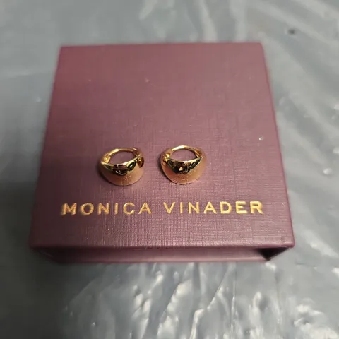 MONICA VINADER GOLD-TONE HOOP EARRINGS