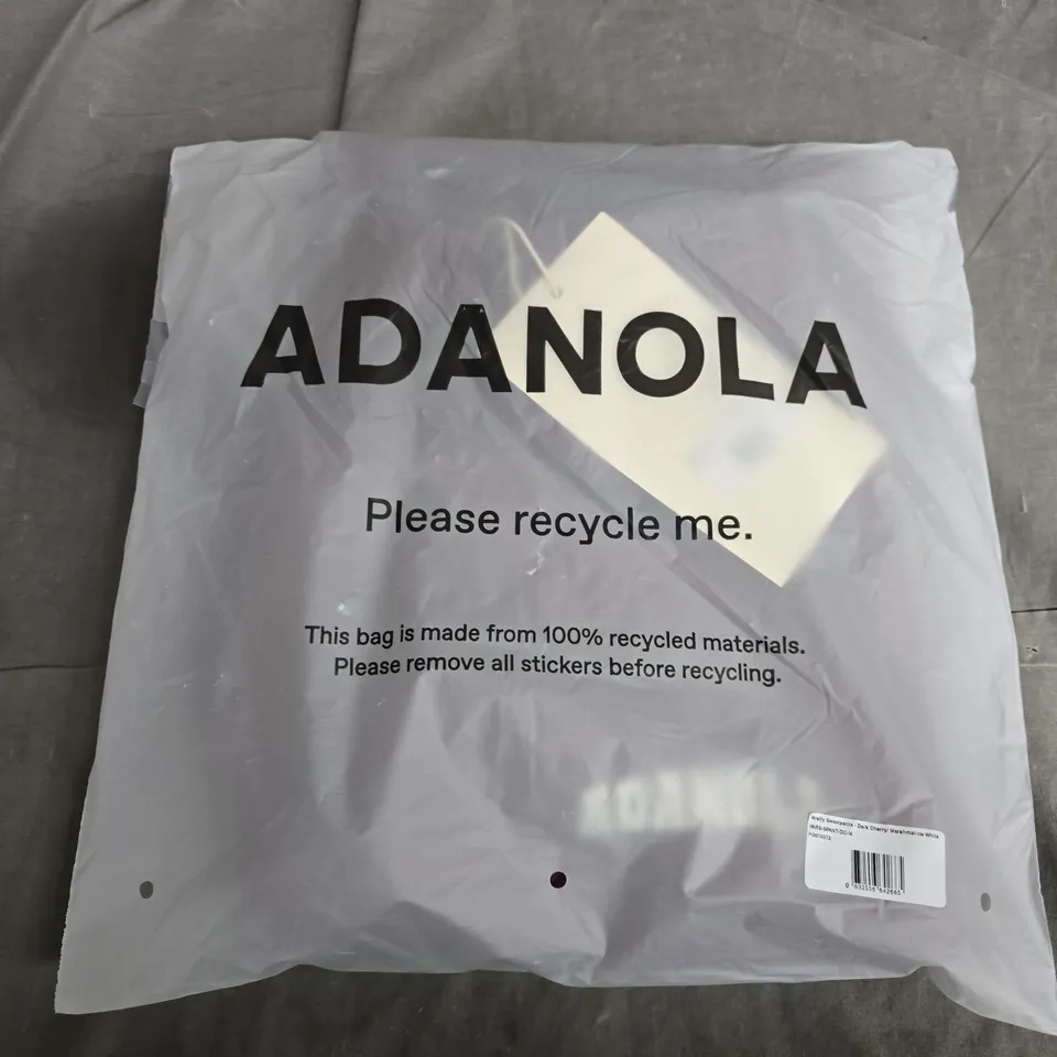 BAGGED ADANOLA VARSITY SWEATPANTS IN DARK CHERRY/MARSHMALLOW WHITE - MEDIUM