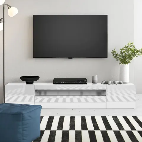 BOXED MARIELLA TV STAND FOR TVS UP TO 88" - WHITE (1 BOX)