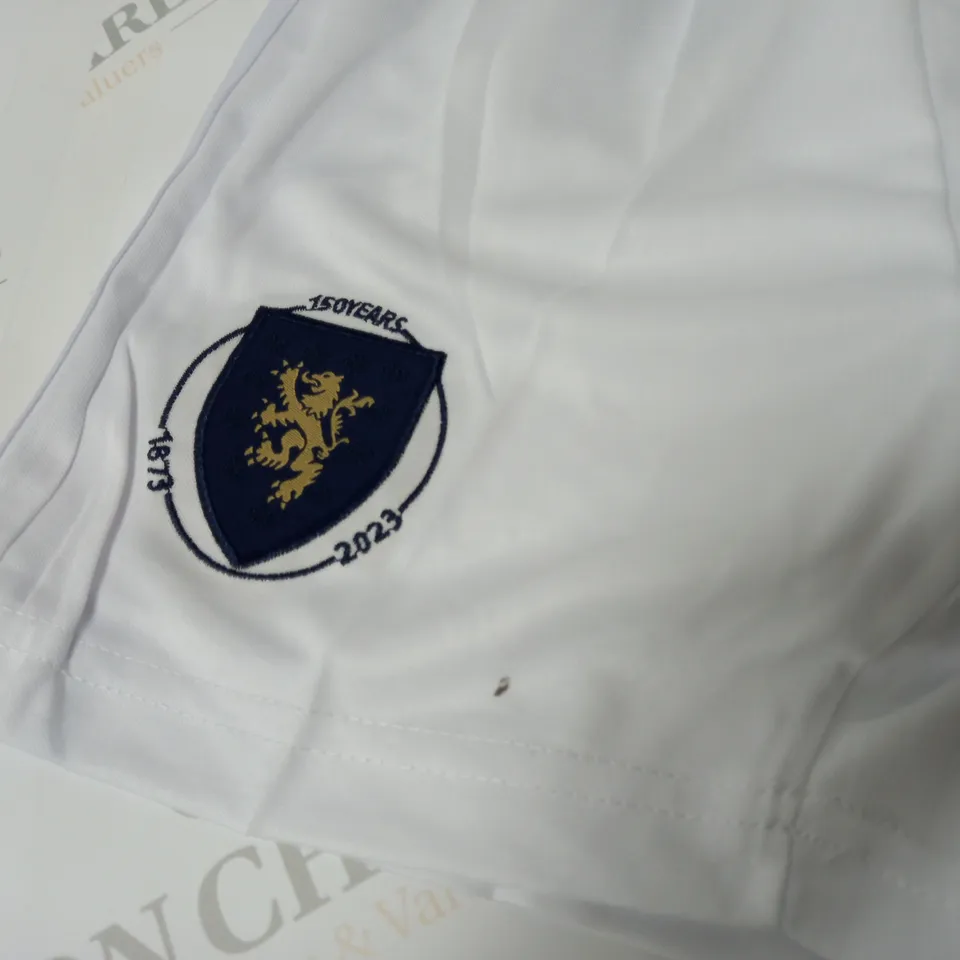 ADIDAS SCOTLAND 150 YEARS FOOTBALL SHORTS - SIZE 22