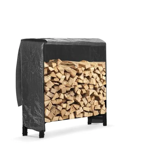 Lot 3601: BOXED NEO 120cm OUTDOOR METAL LOG HOLDER STORAGE RACK (1 BOX ...