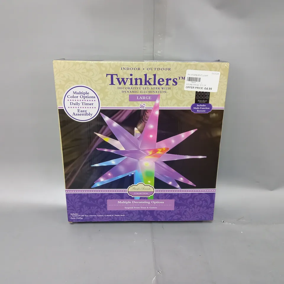 BOXED PACIFIC ACCENTS STAR BURST LIGHT