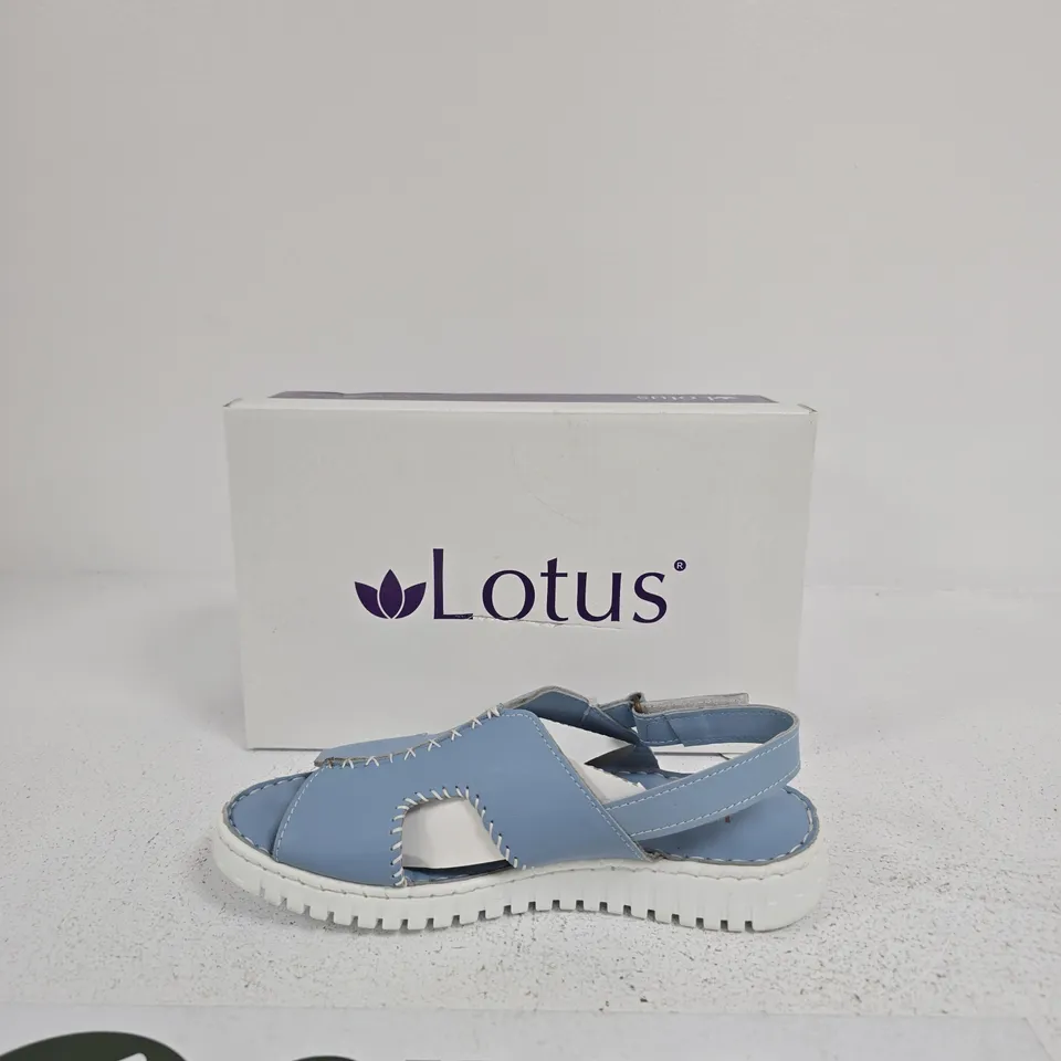 LOTUS ASTRID ULP231 PALE BLUE LEATHER SANDALS – EU 38 