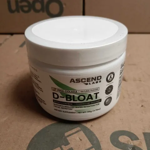 ASCEND LABS D-BLOAT DIETARY SUPPLEMENT - PINA COLADA FLAVOUR, 135 G