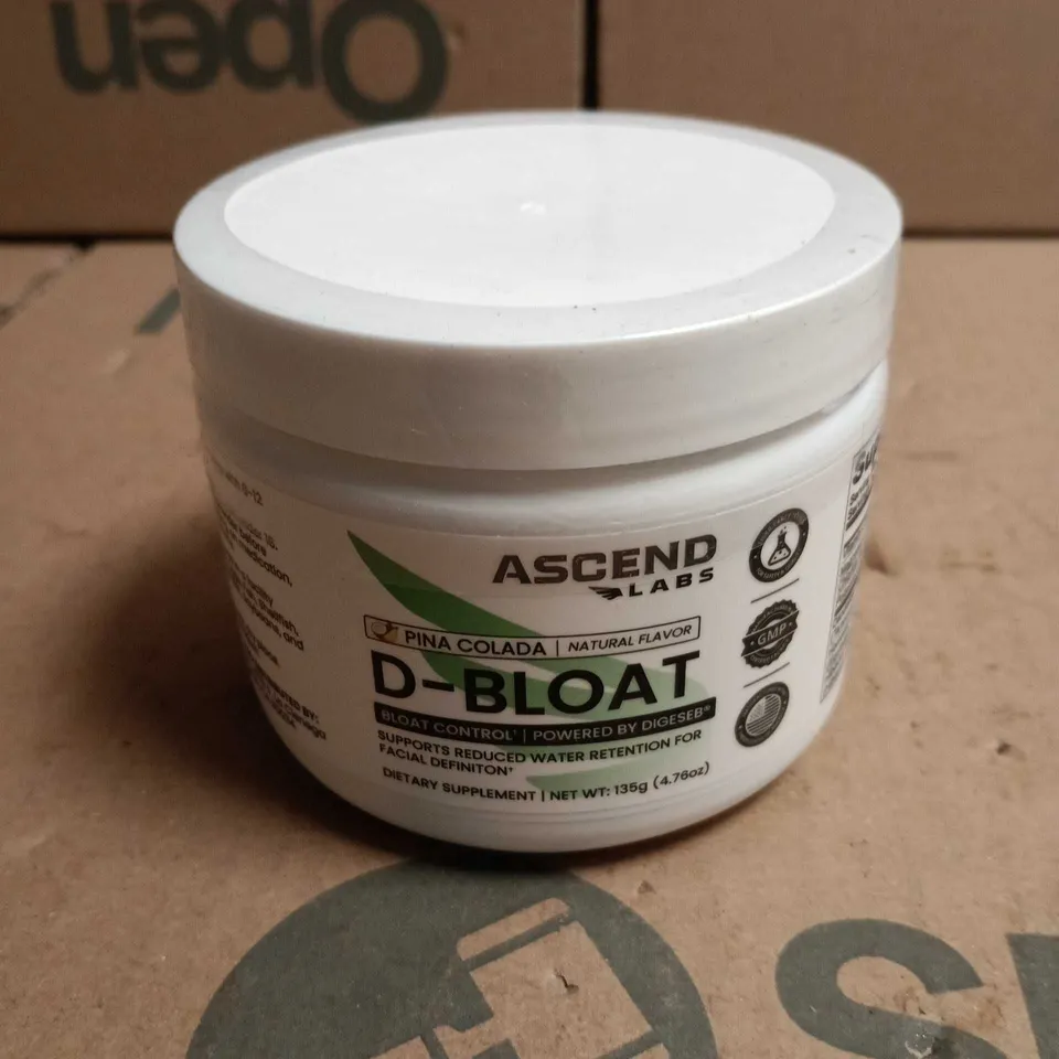 ASCEND LABS D-BLOAT DIETARY SUPPLEMENT - PINA COLADA FLAVOUR, 135 G