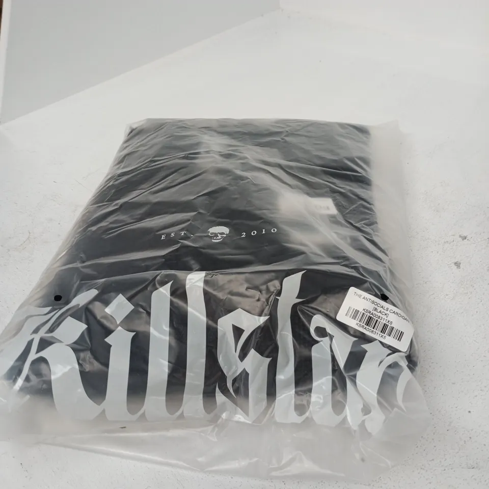 BOX OF APPROXIMATELY 20 BRAND NEW ASSORTED KILLSTAR CLOTHING ITEMS INCLUDING DEAD TROPIC SHORTS AND THE ANTISOCIALS CARDIGAN 