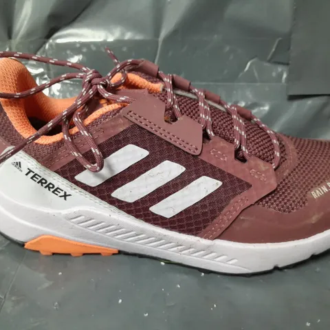 ADIDAS TRAILMAKER RAIN READY WATERPROOF TRAINERS IN BROWN - UK 3