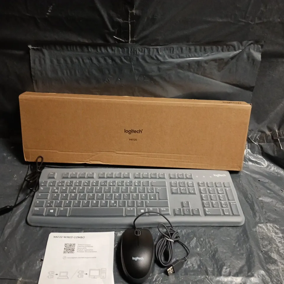 LOGITECH MK120 KEYBOARD & MOUSE BUNDLE (WIRED) GERMAN KEYBOARD